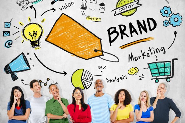 Diverse People Thinking Planning Marketing Brand Concept